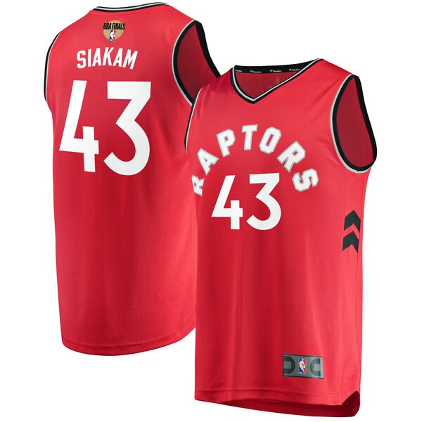 Men's Toronto Raptors #43 Pascal Siakam Red NBA Stitched Jersey Men's Toronto Raptors #43 Pascal Siakam Red NBA Stitched Jersey